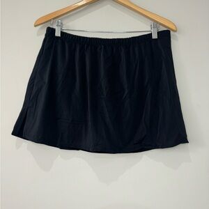 Swimsuits for All NWT Black Swim skirt bikini Skort Side Slit Size 18